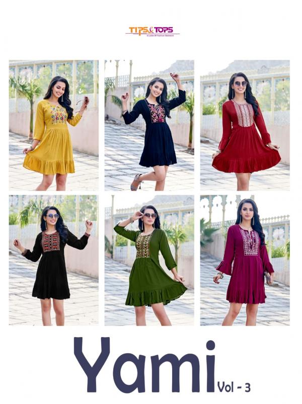Tips Tops Yami Vol 3 Rayon Designer Western Tunic Collection